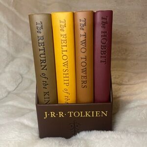 Book Set with Brown Holder